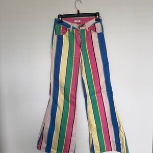 Wrangler Multicolor Striped Flare Jeans